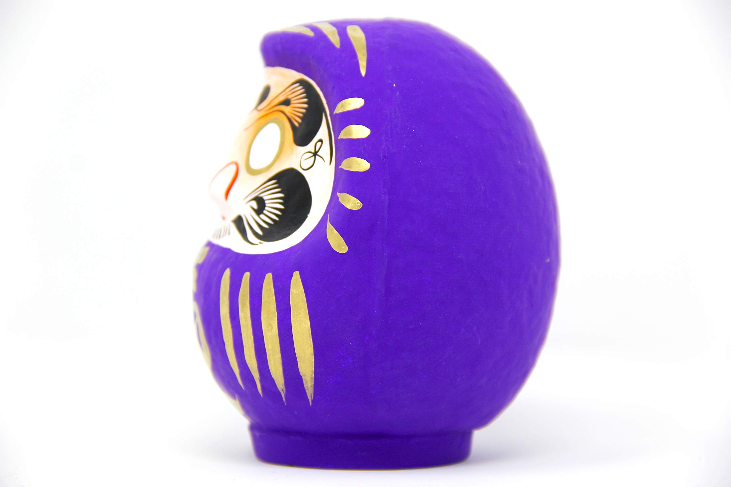 Traditional & Authentic Daruma Lucky Doll – Size 2 – Purple